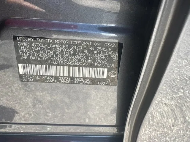 2021 Lexus IS