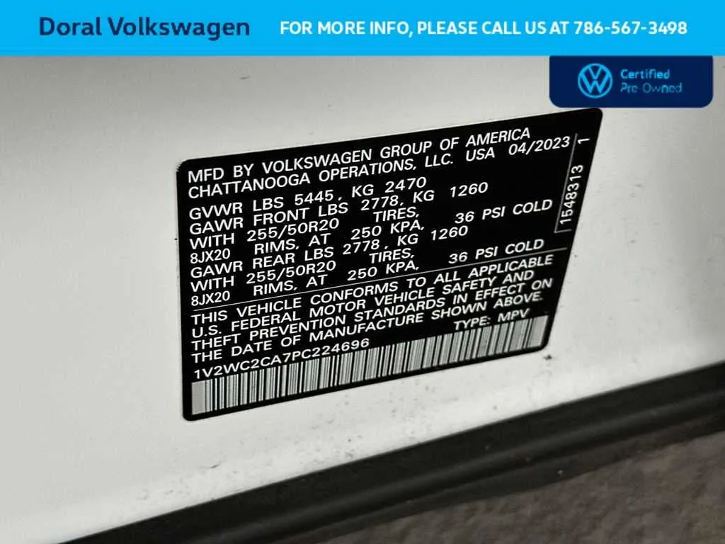 2023 Volkswagen Atlas Cross Sport 2.0T SE w/Technology photo 29