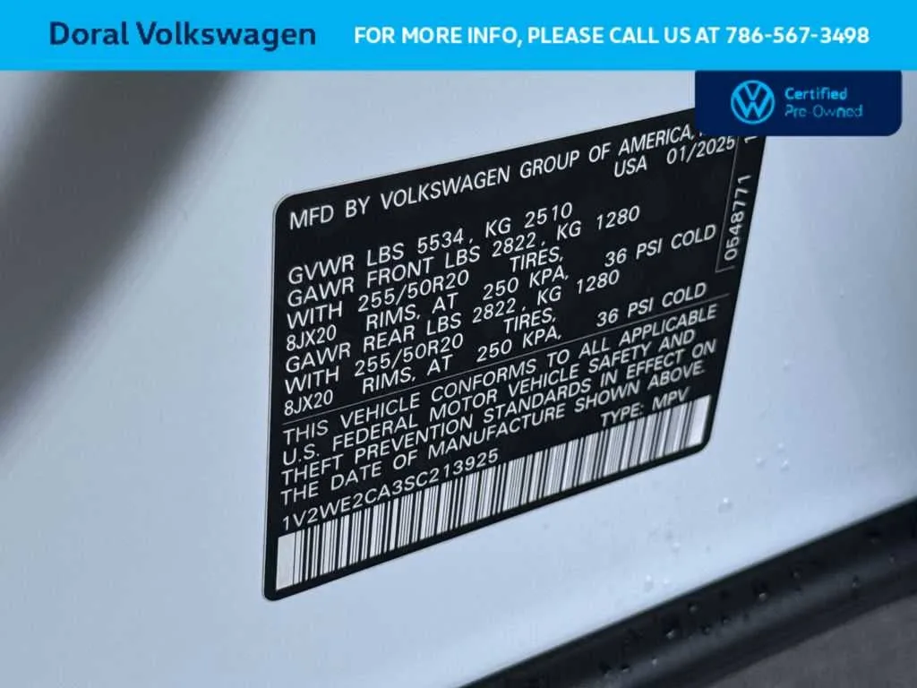2025 Volkswagen Atlas Cross Sport 2.0T SE w/Technology photo 29