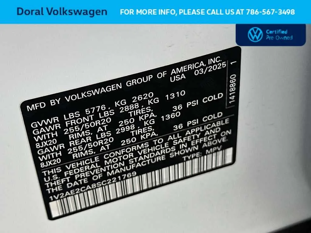2025 Volkswagen Atlas Cross Sport 2.0T SEL R-Line Black photo 29