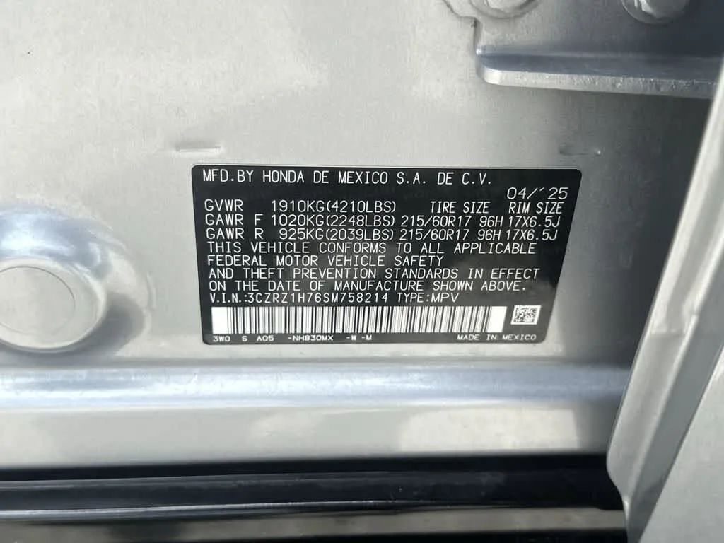 2025 Honda HR-V EX-L photo 18