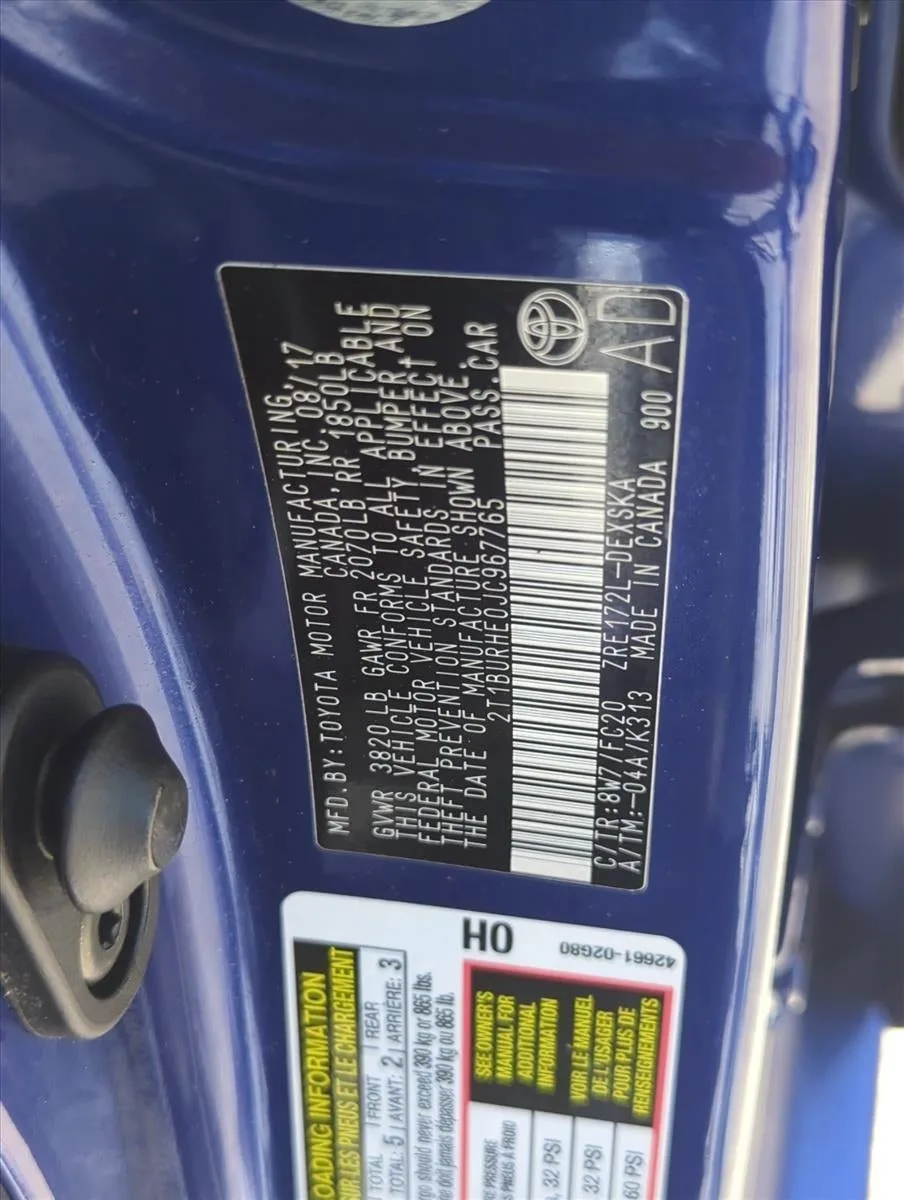 2018 Toyota Corolla SE CVT (Natl) photo 2