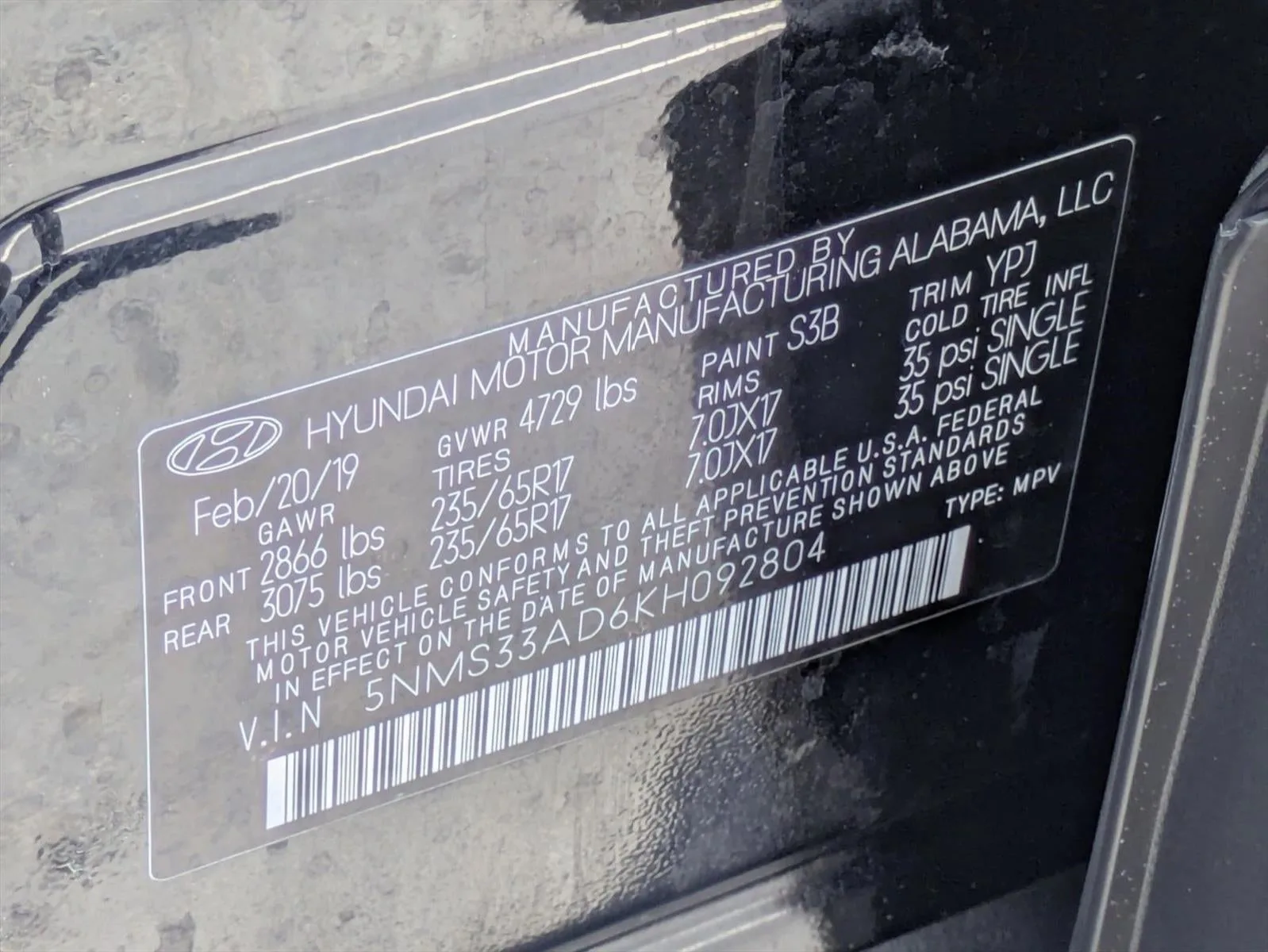 2019 Hyundai SANTA FE SEL 2.4L Auto FWD photo 22