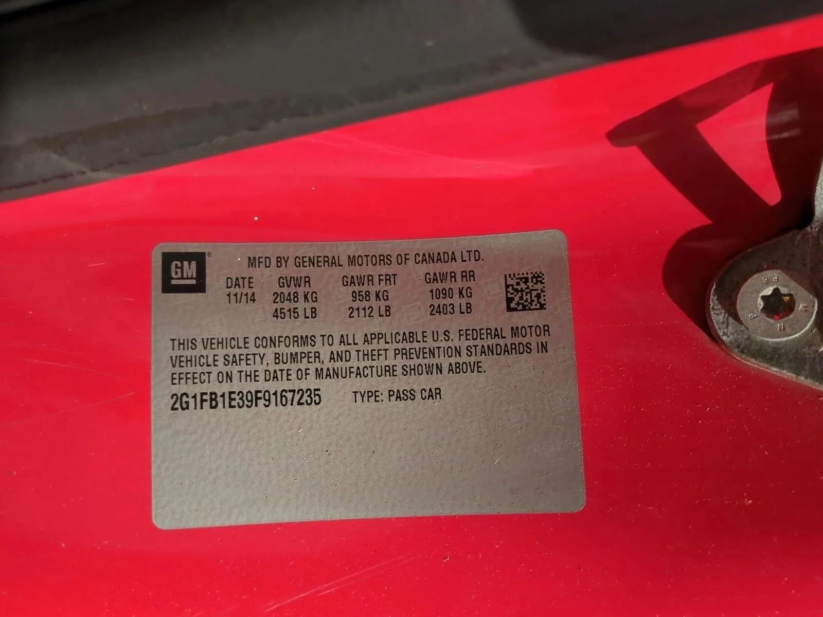 2015 Chevrolet Camaro 2dr Cpe LS w/2LS photo 15