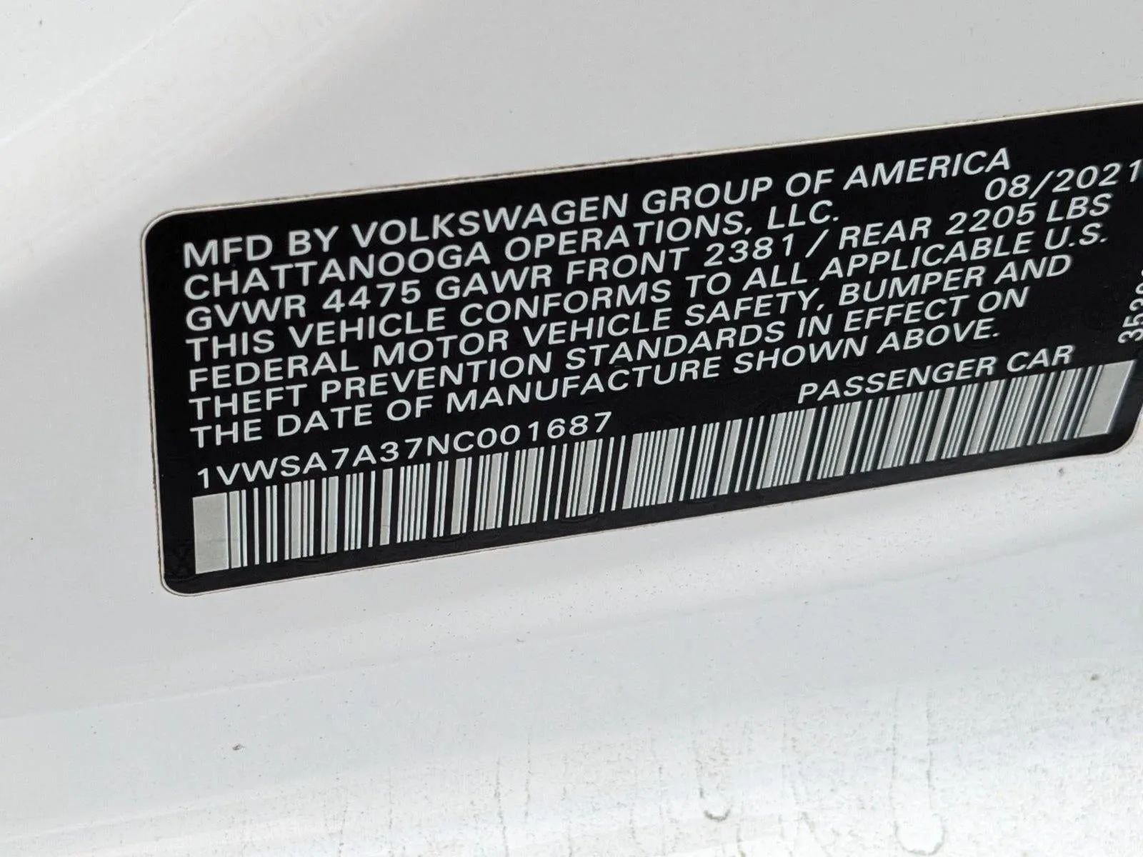2022 Volkswagen Passat 2.0T SE Auto photo 10