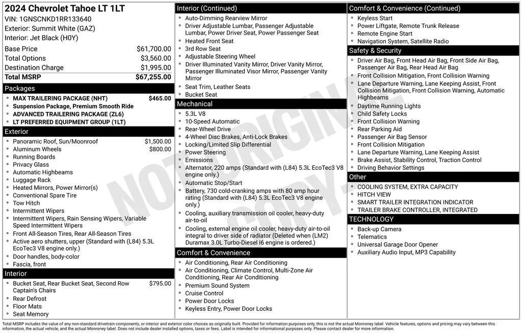 2024 Chevrolet Tahoe LT photo 6