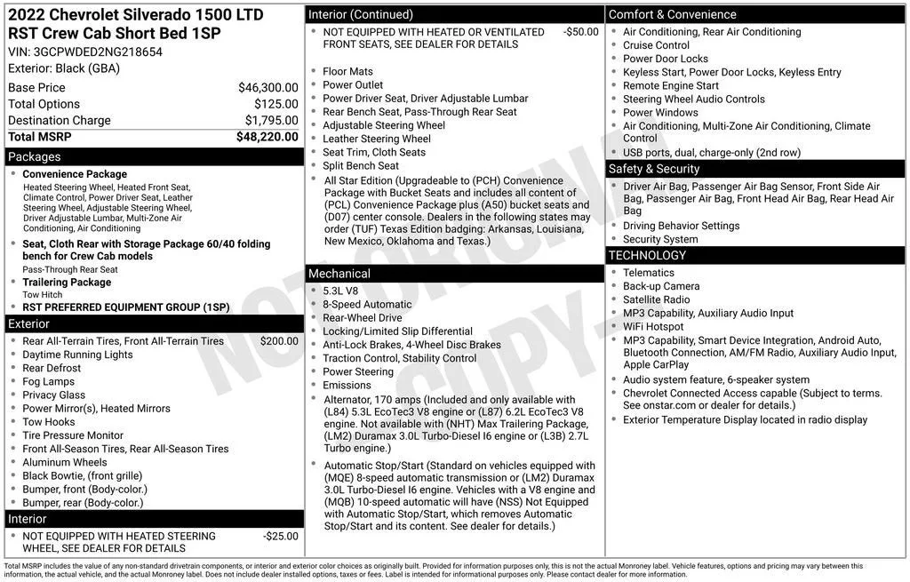 2022 Chevrolet Silverado 1500 LTD RST photo 6