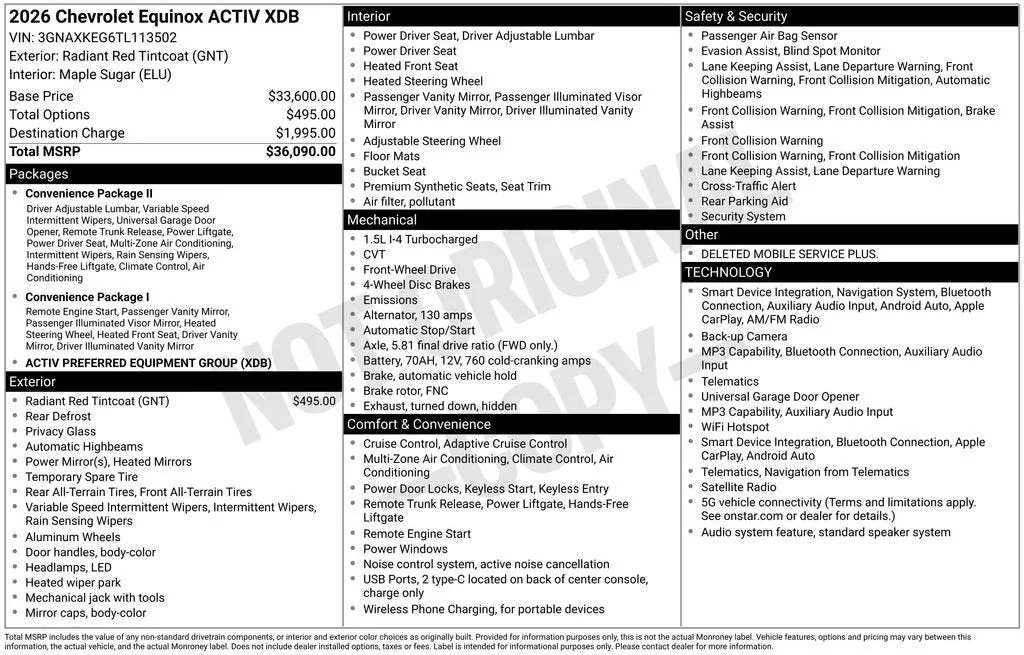 2026 Chevrolet Equinox ACTIV photo 6