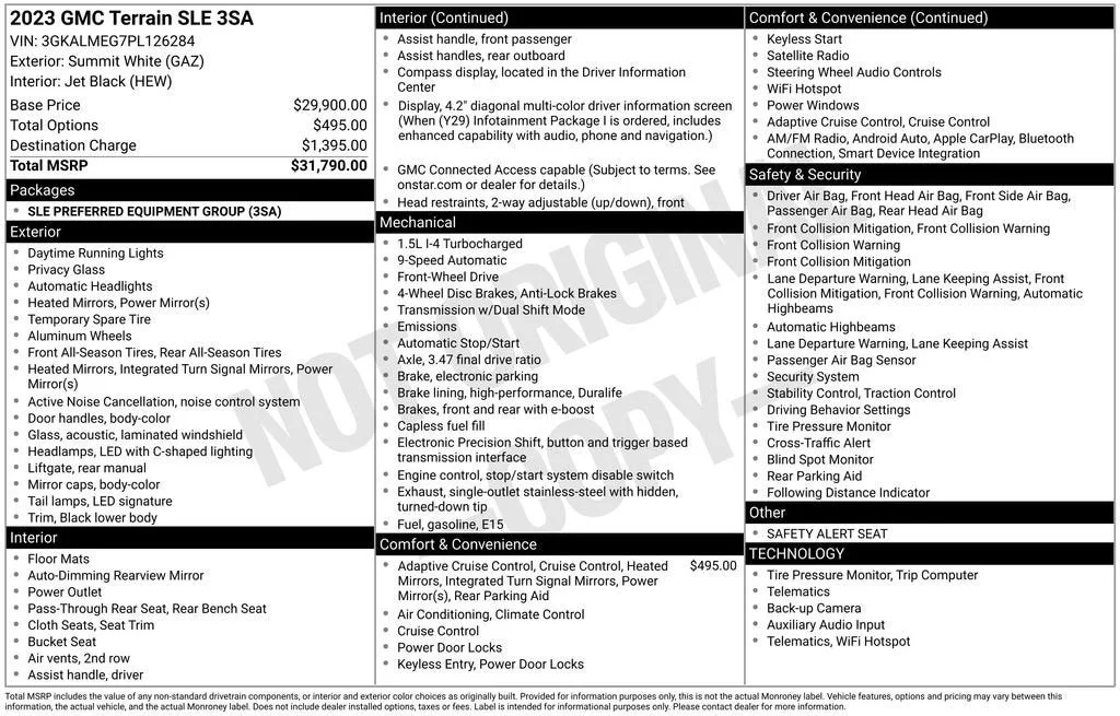 2023 GMC Terrain SLE photo 6