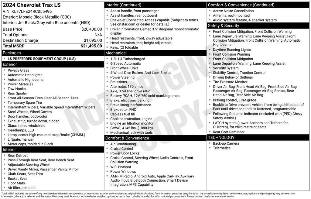 2024 Chevrolet Trax LS photo 6