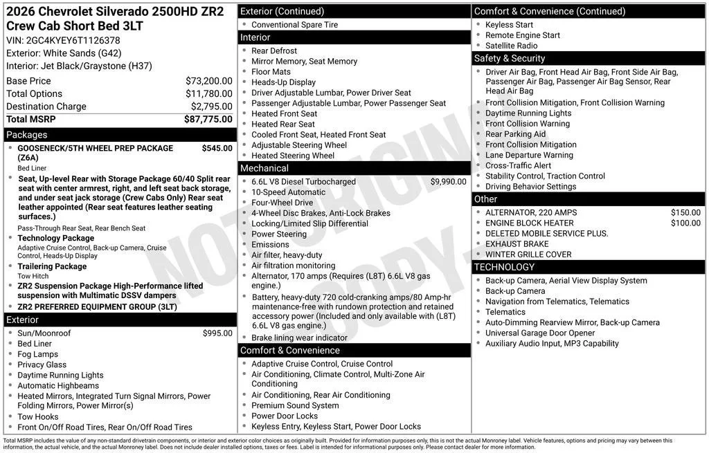 2026 Chevrolet Silverado 2500 HD ZR2 photo 6