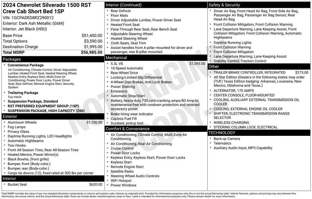 2024 Chevrolet Silverado 1500 RST photo 6