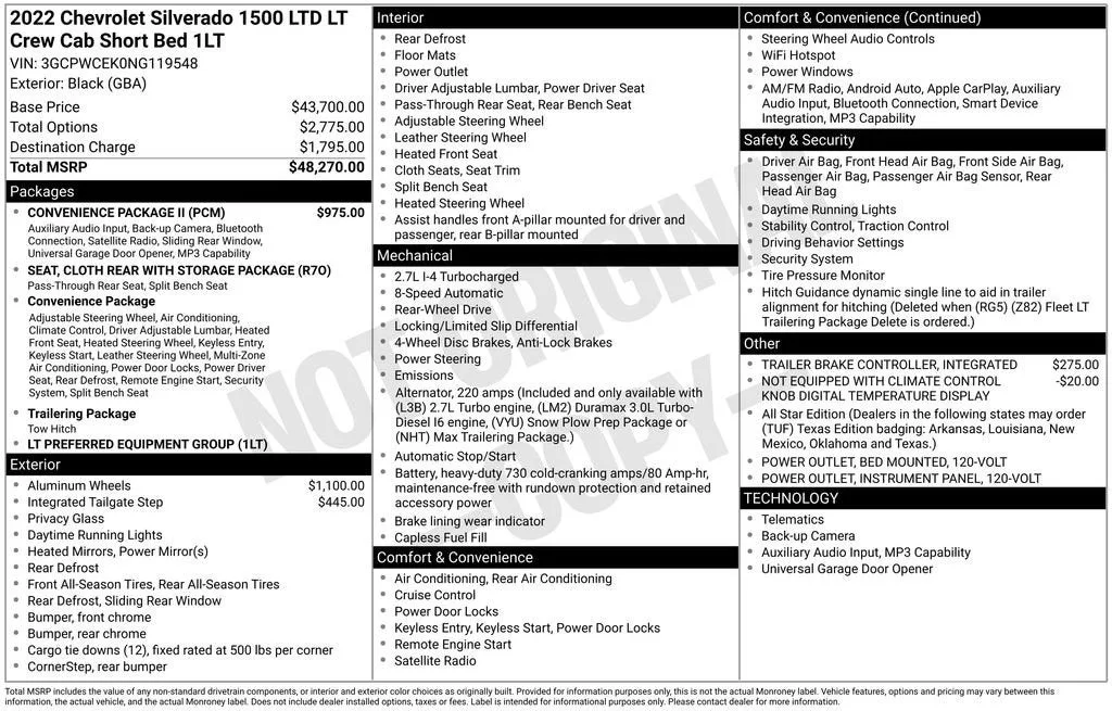 2022 Chevrolet Silverado 1500 LTD LT photo 6