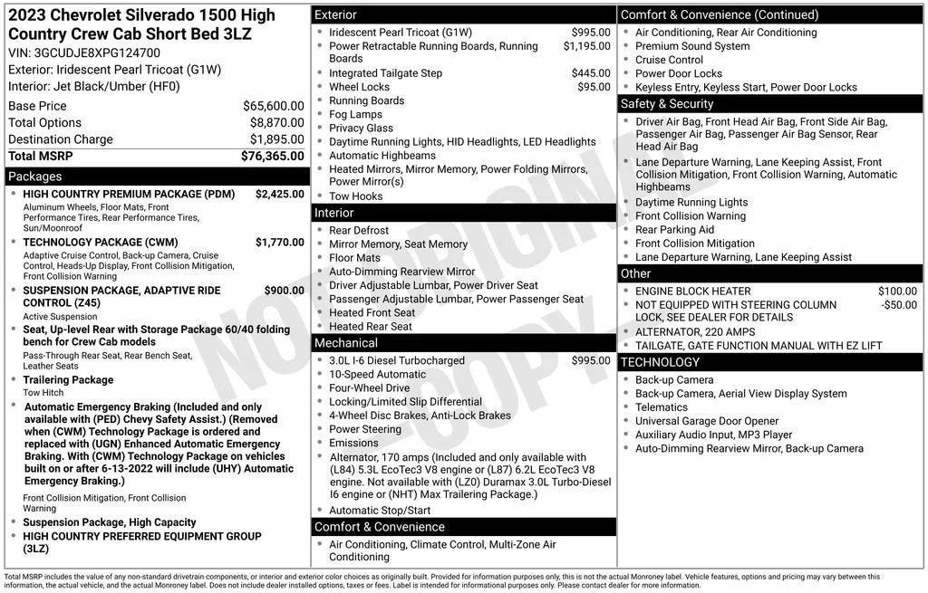 2023 Chevrolet Silverado 1500 High Country photo 6