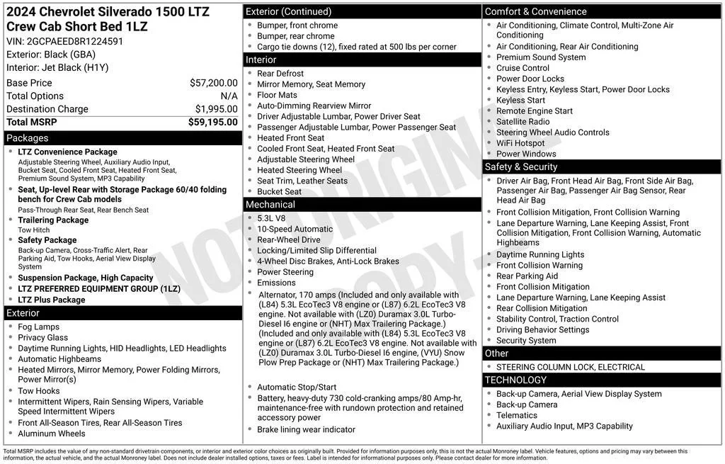2024 Chevrolet Silverado 1500 LTZ photo 6