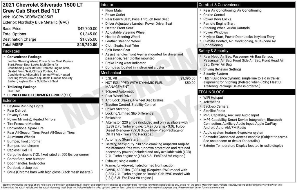 2021 Chevrolet Silverado 1500 LT photo 6