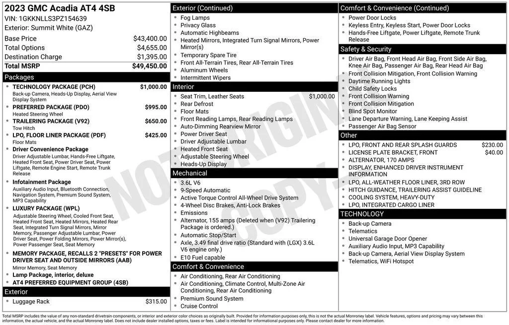 2023 GMC Acadia AT4 photo 6