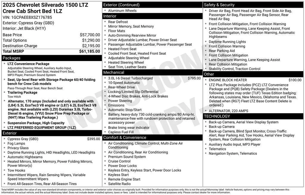 2025 Chevrolet Silverado 1500 LTZ photo 6