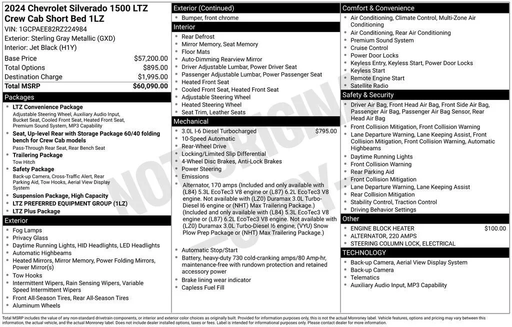 2024 Chevrolet Silverado 1500 LTZ photo 6