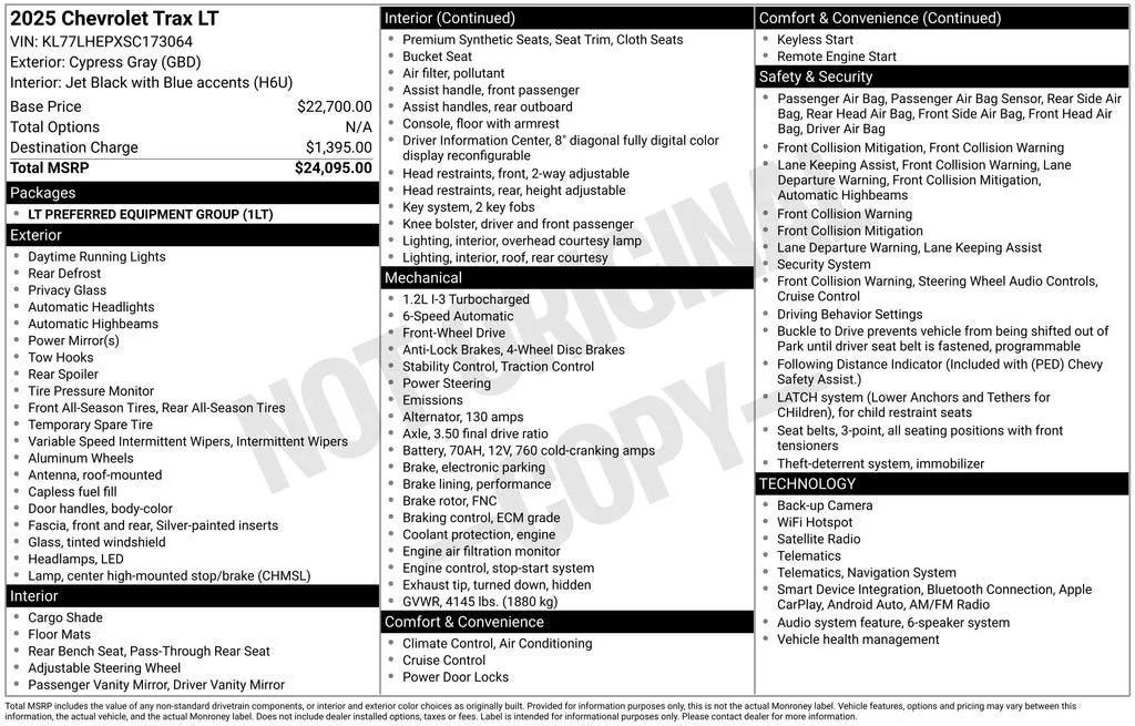2025 Chevrolet Trax LT photo 6