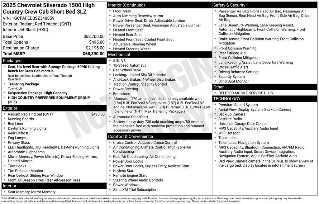 2025 Chevrolet Silverado 1500 High Country photo 6