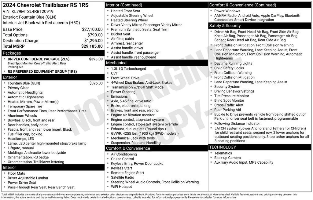 2024 Chevrolet Trailblazer RS photo 6