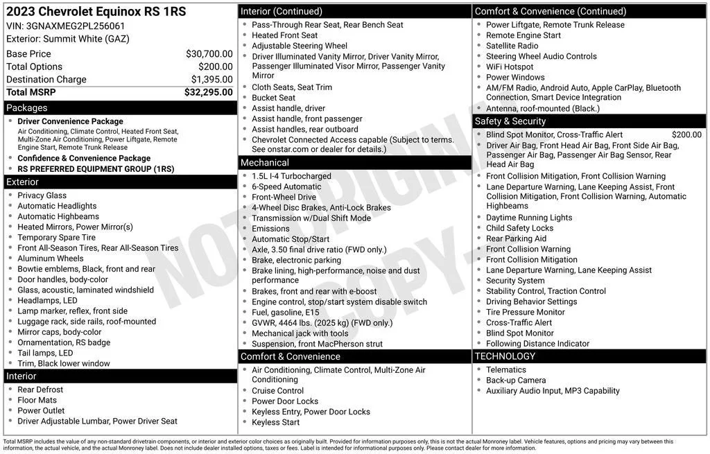 2023 Chevrolet Equinox RS photo 6