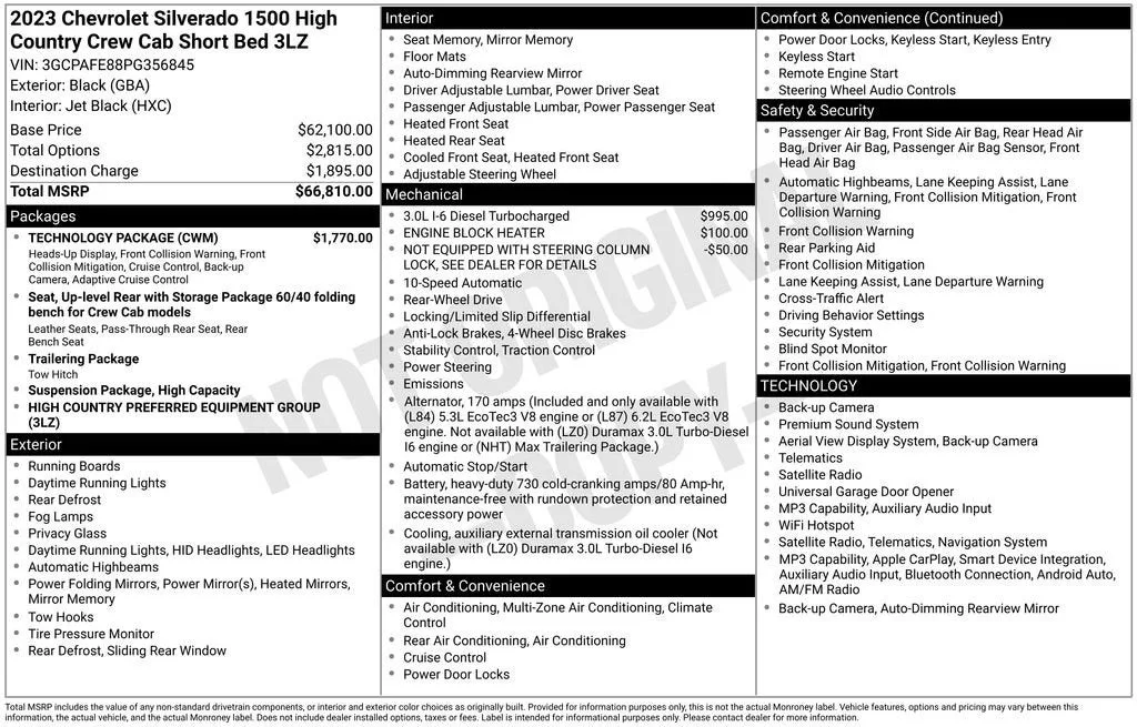 2023 Chevrolet Silverado 1500 High Country photo 6