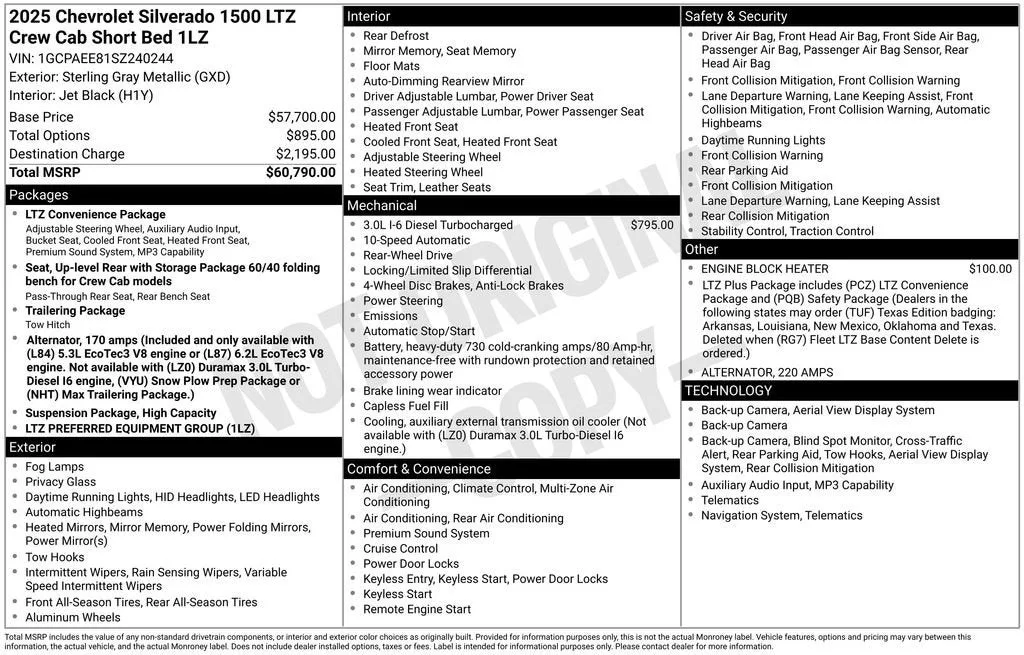 2025 Chevrolet Silverado 1500 LTZ photo 6