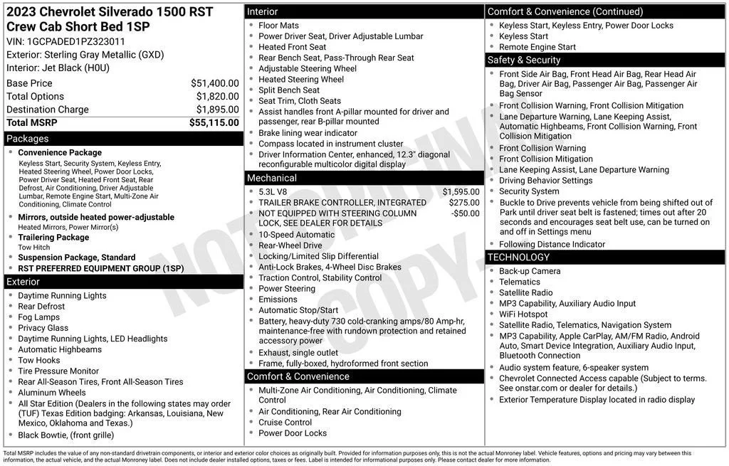 2023 Chevrolet Silverado 1500 RST photo 6