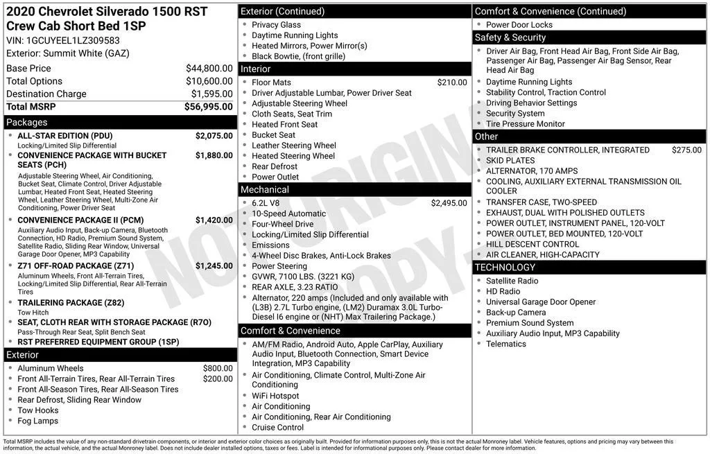2020 Chevrolet Silverado 1500 RST photo 6