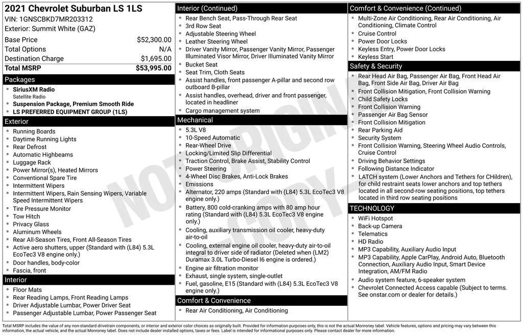 2021 Chevrolet Suburban LS photo 6