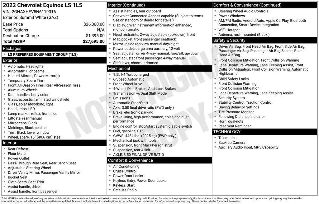 2022 Chevrolet Equinox LS photo 6