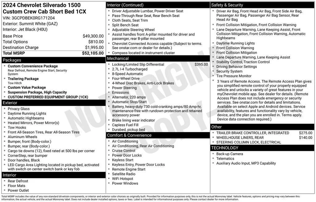 2024 Chevrolet Silverado 1500 Custom photo 6