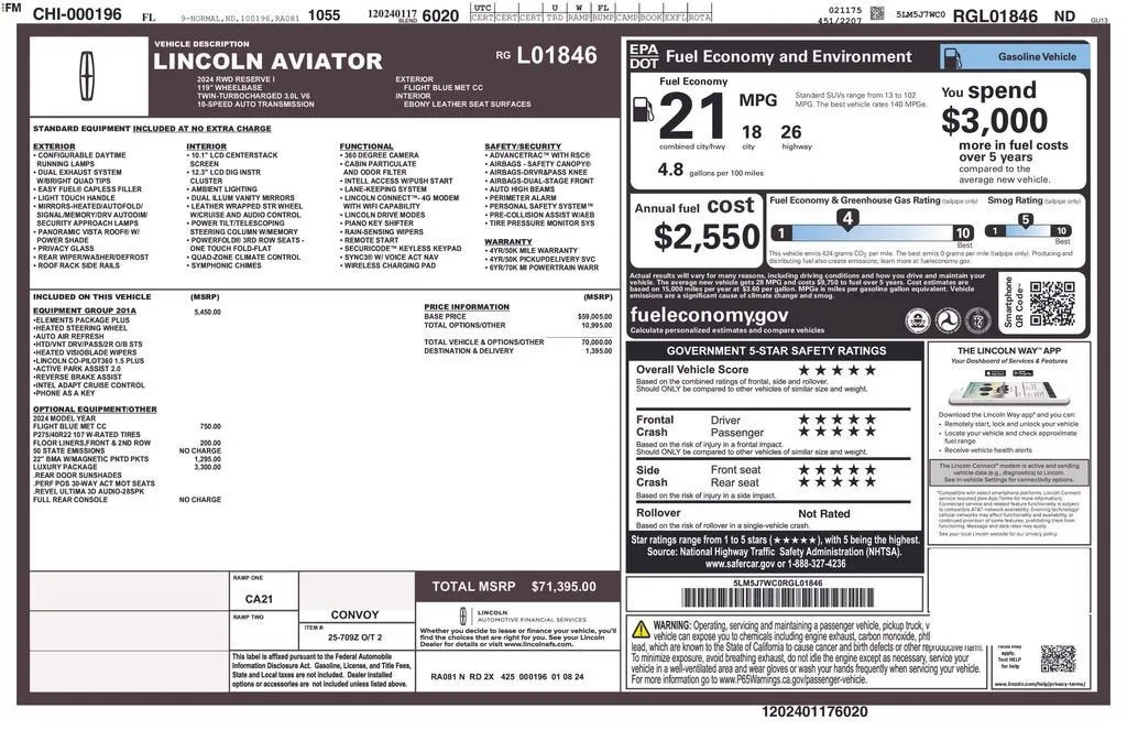 2024 Lincoln Aviator Reserve photo 6