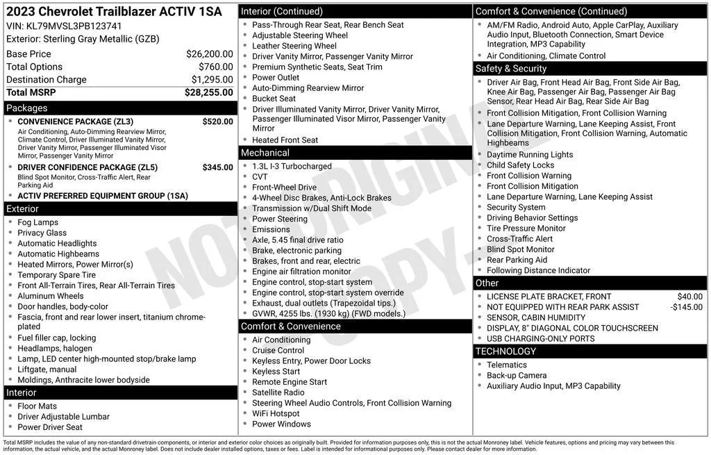 2023 Chevrolet Trailblazer ACTIV photo 6