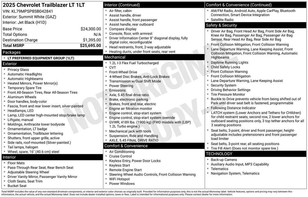 2025 Chevrolet Trailblazer LT photo 6
