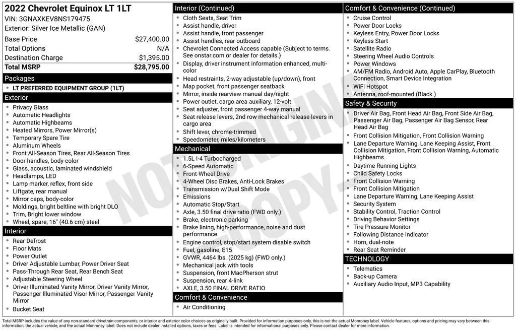 2022 Chevrolet Equinox LT photo 6