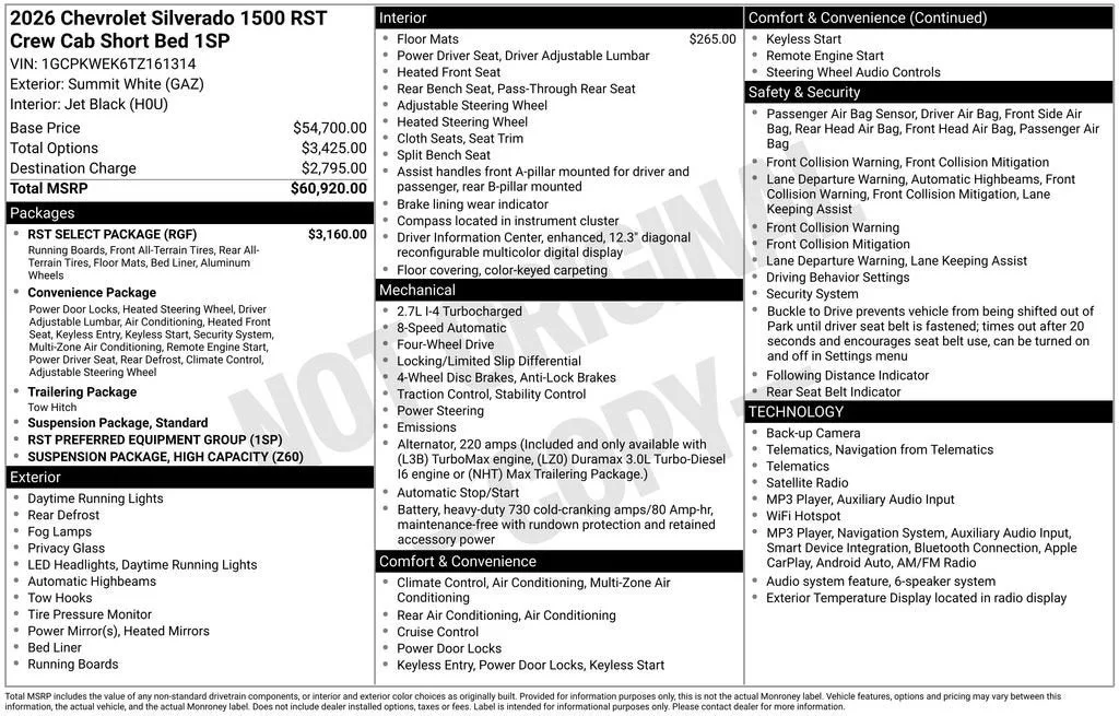 2026 Chevrolet Silverado 1500 RST photo 6