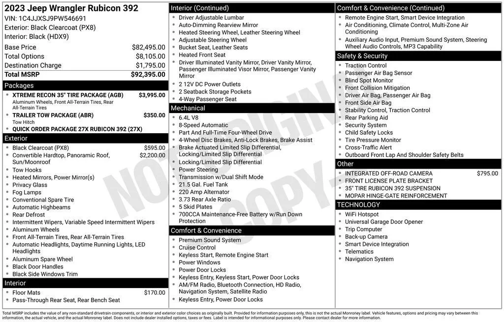 2023 Jeep Wrangler 4-Door Rubicon 392 4x4 photo 6