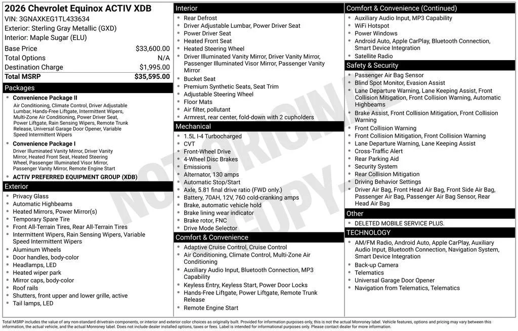2026 Chevrolet Equinox ACTIV photo 6