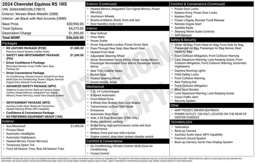 2024 Chevrolet Equinox RS photo 6