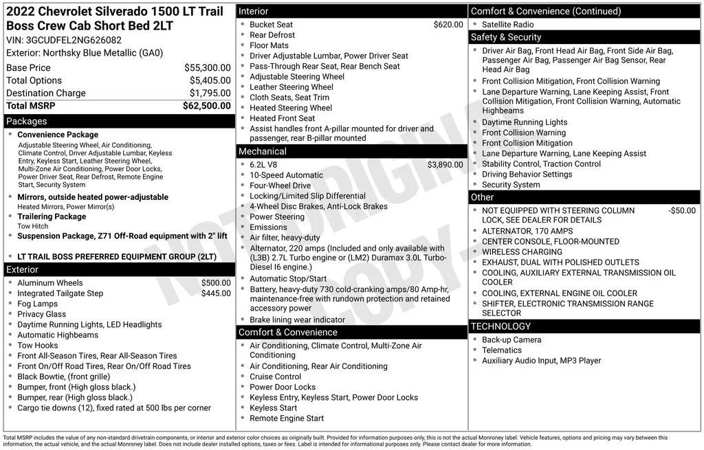 2022 Chevrolet Silverado 1500 LT Trail Boss photo 6