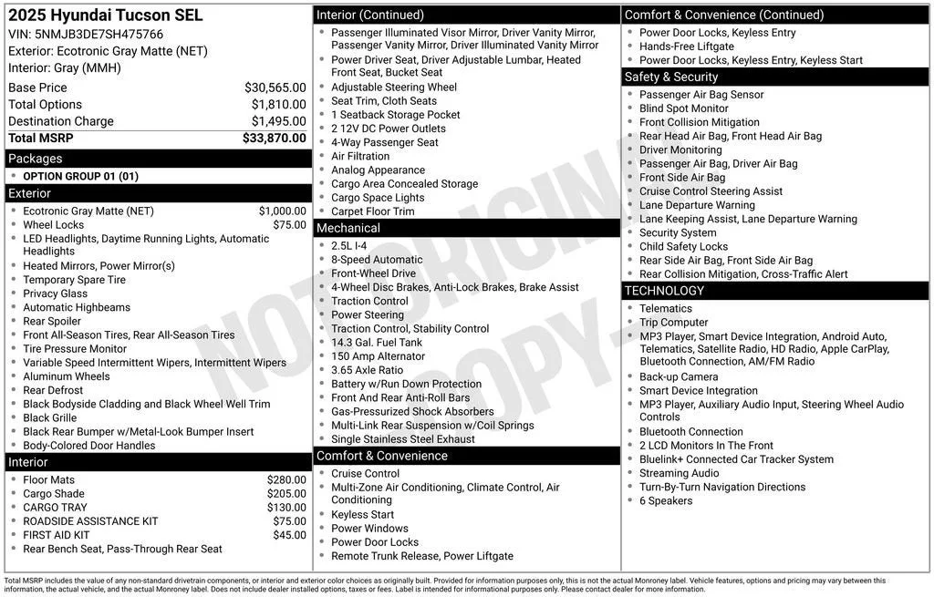 2025 Hyundai Tucson SEL photo 6