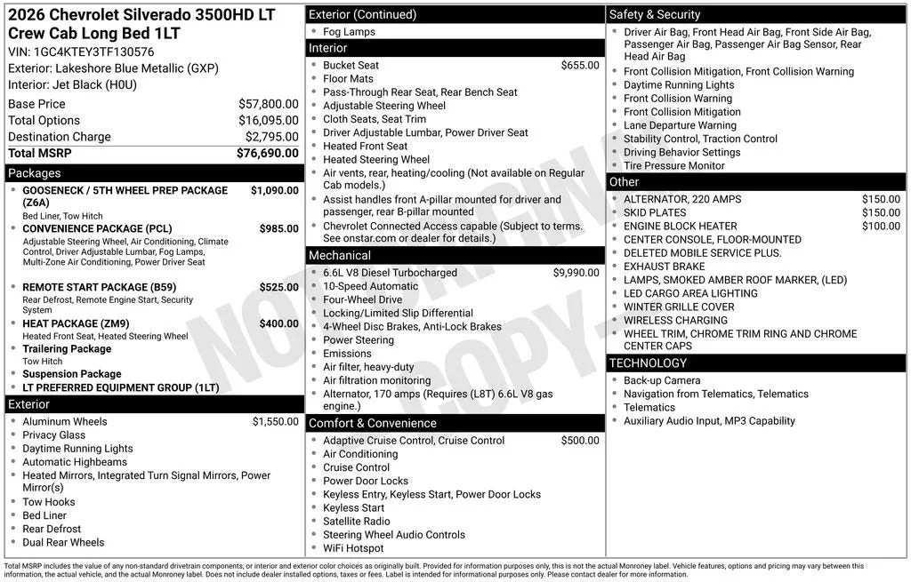 2026 Chevrolet Silverado 3500 HD LT DRW photo 6