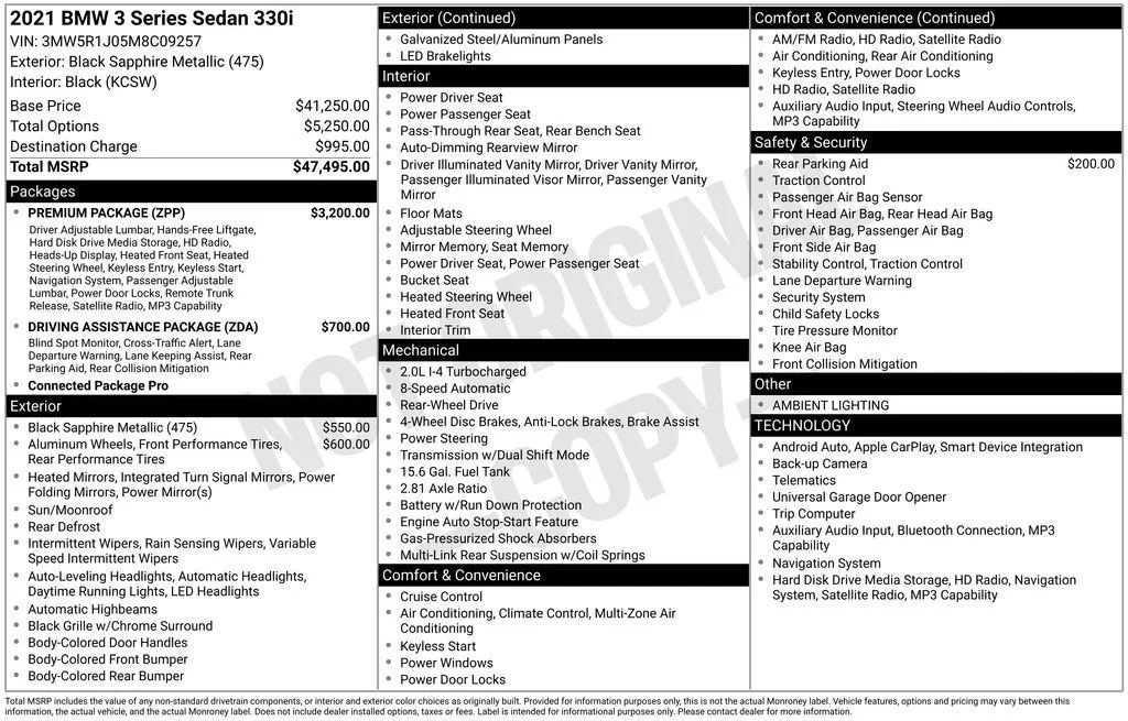 2021 BMW 330i 330i photo 6