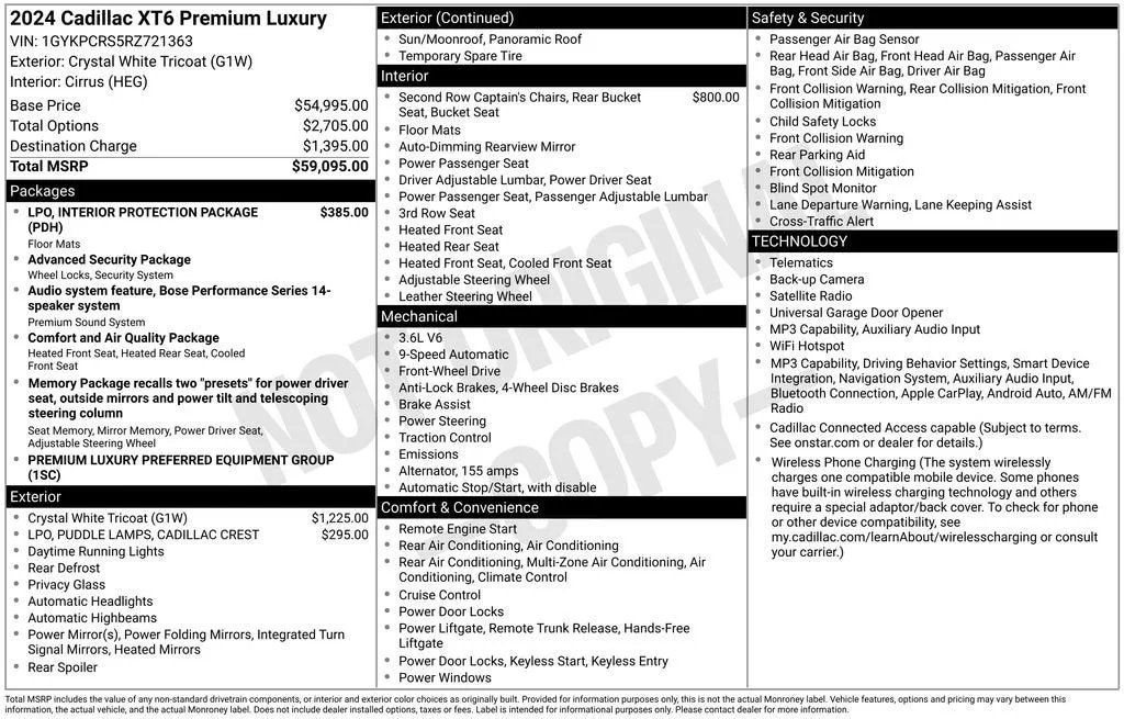 2024 Cadillac XT6 Premium Luxury photo 6