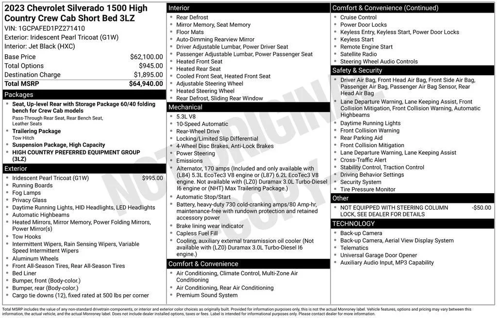 2023 Chevrolet Silverado 1500 High Country photo 6