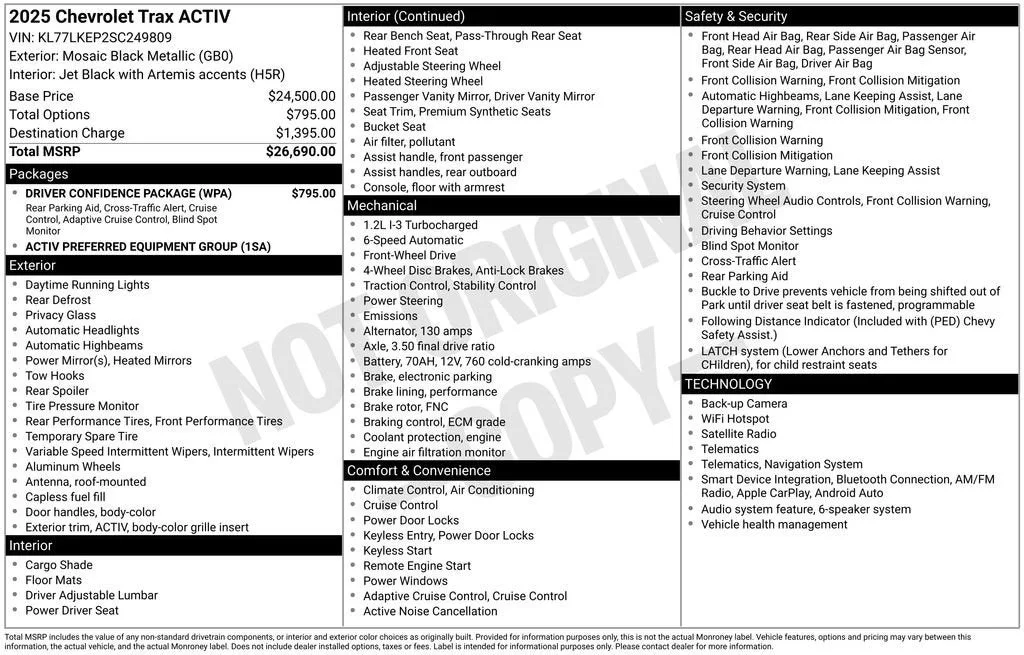 2025 Chevrolet Trax ACTIV photo 6