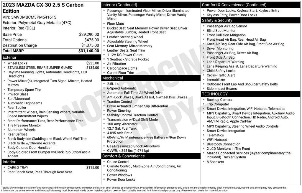 2023 Mazda CX-30 2.5 S Carbon Edition photo 6